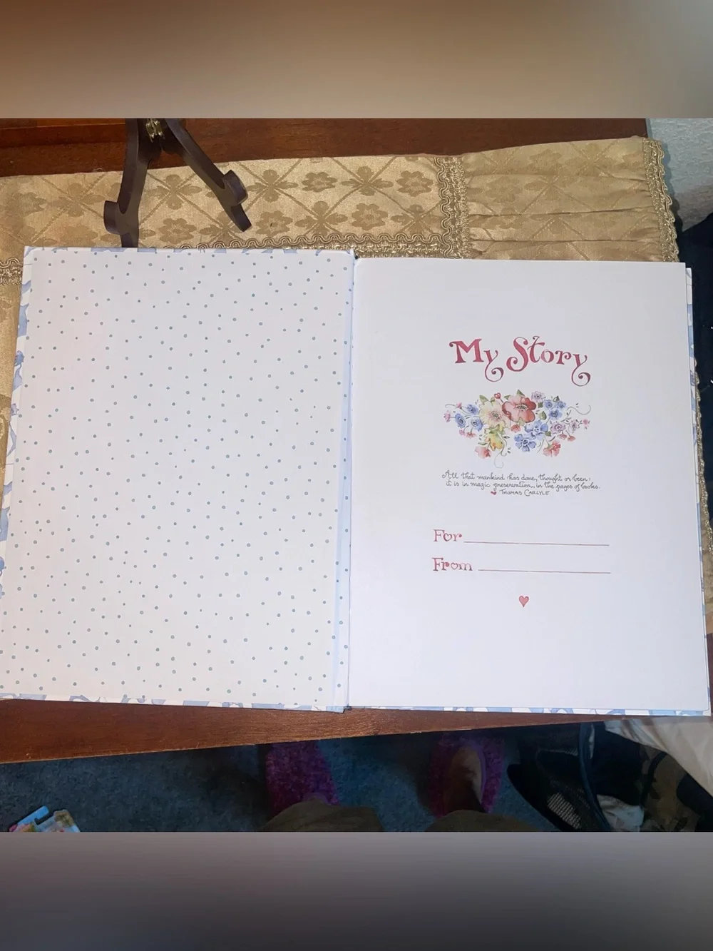 “My Story” by Susan Branch Heartfelt Keepsake Memory Book.